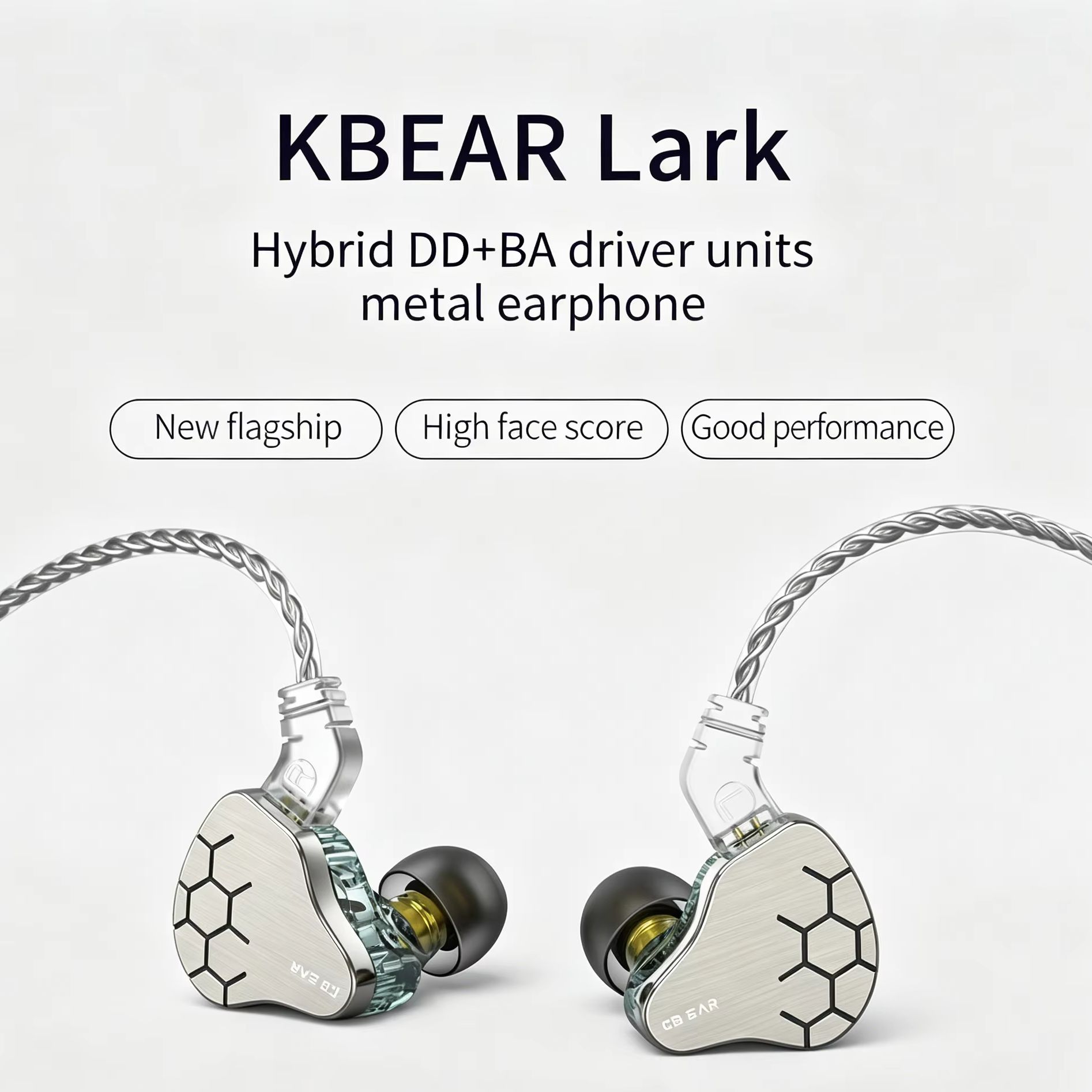 Office Hi Tech - KBEAR Lark 1DD+1BA Hybrid IEM HiFi