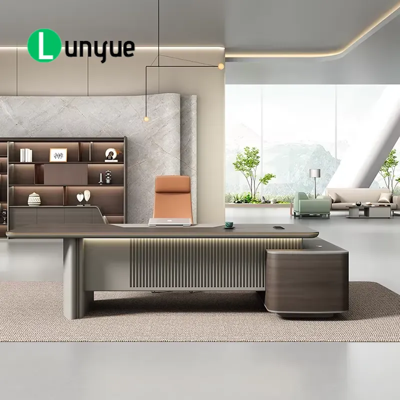 Luxury Modern L Shaped Executi - Office Tech Management 评论和价格
