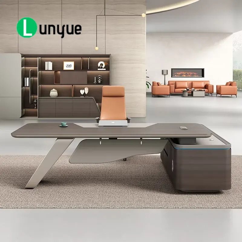 Luxury Modern L Shaped Executi - Office Tech Management 评论和价格