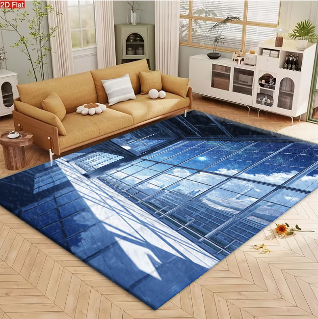 High-Tech Building View Carpet - Office Tech Decor 评论和价格