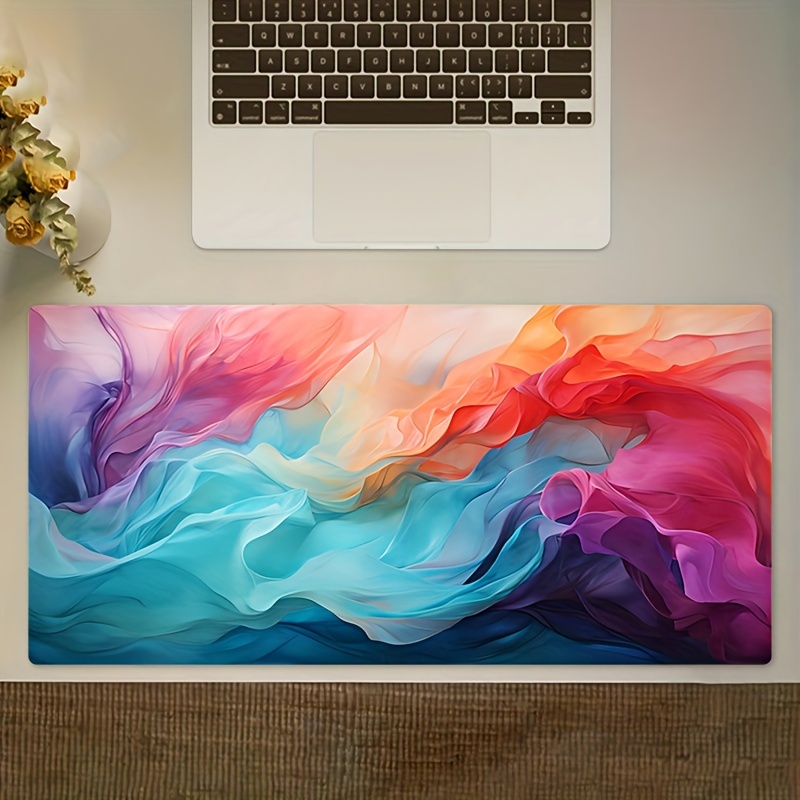 Large Abstract Color Mouse Pad - Office Tech Decor 评论和价格