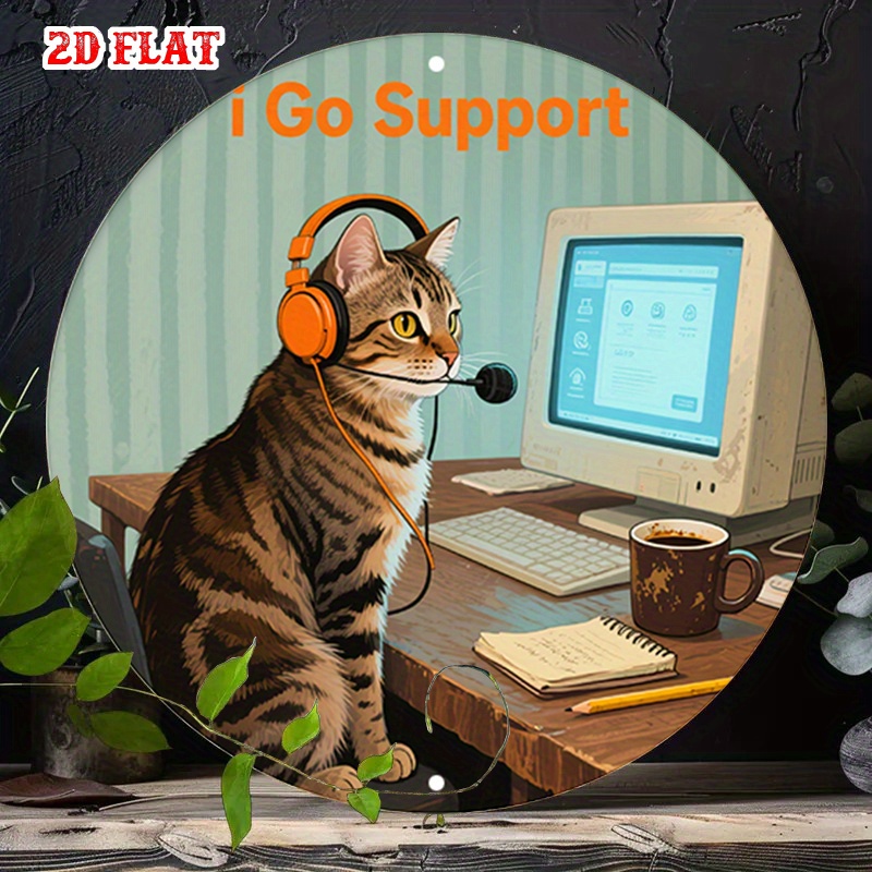 CIFBUY 2D Flat Funny Tech Supp - Office Tech Decor 评论和价格