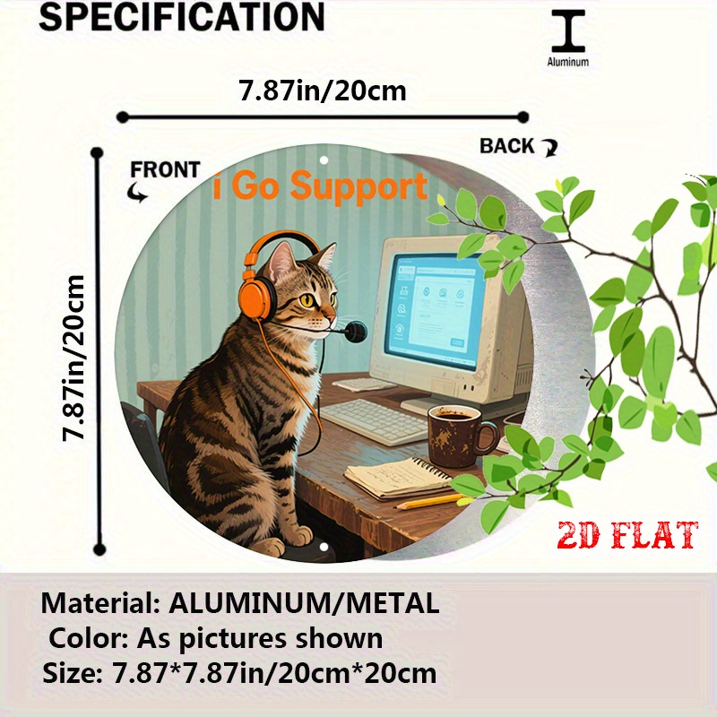 CIFBUY 2D Flat Funny Tech Supp - Office Tech Decor 评论和价格