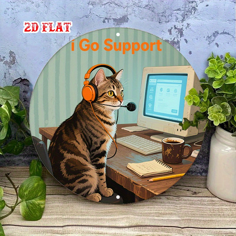 CIFBUY 2D Flat Funny Tech Supp - Office Tech Decor 评论和价格