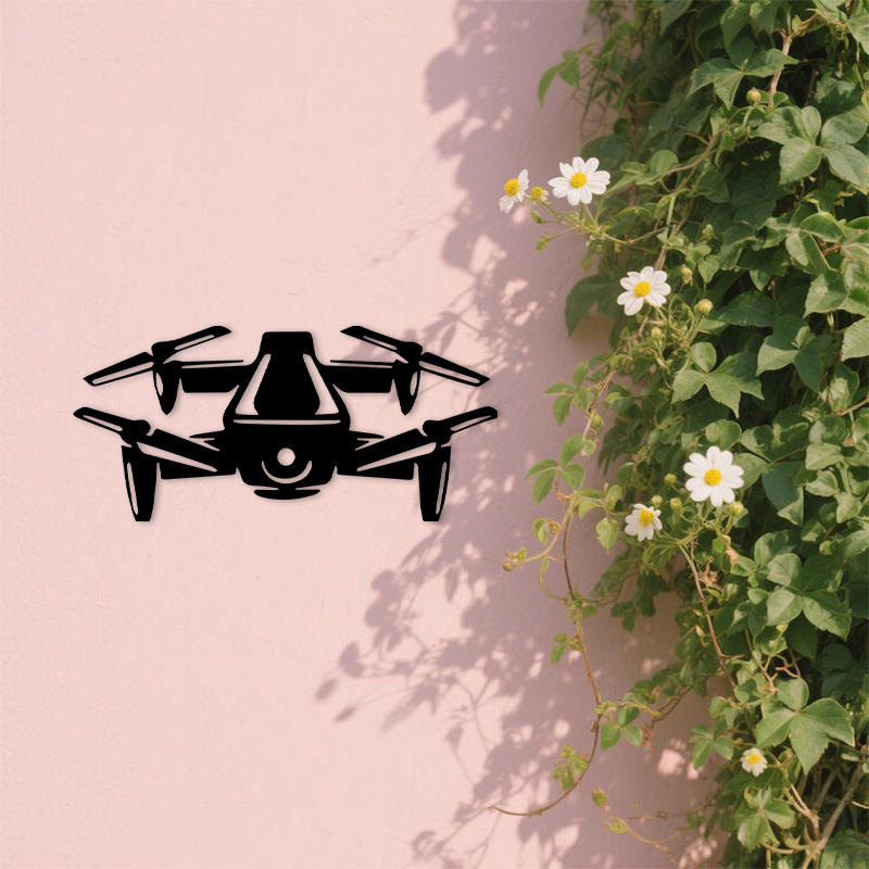 2D Flat Drone Silhouette Metal - Office Tech For Men 评论和价格