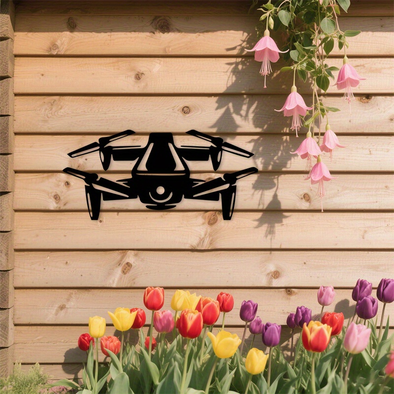 2D Flat Drone Silhouette Metal - Office Tech For Men 评论和价格
