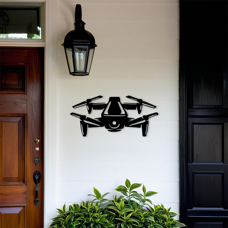 2D Flat Drone Silhouette Metal - Office Tech For Men 评论和价格